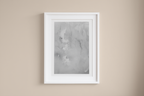 Grey Fumes – Watercolor Strokes Art Poster - Hakyarts