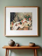 Rideau, Cruchon et Compotier – Paul Cézanne Poster | Post-Impressionist Still Life Art Print