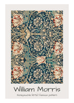 Honeysuckle Pattern II  – William Morris Printed Linen Art Print | Iconic Arts & Crafts Design (Copy) - Hakyarts