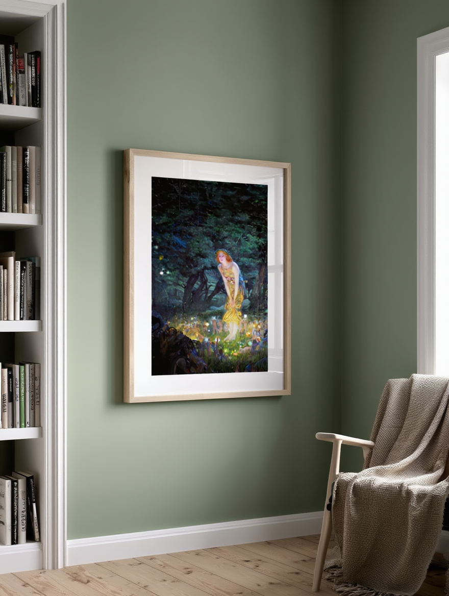 Midsummer Eve by Edward R. Hughes (1908) – Romantic Mythological Painting