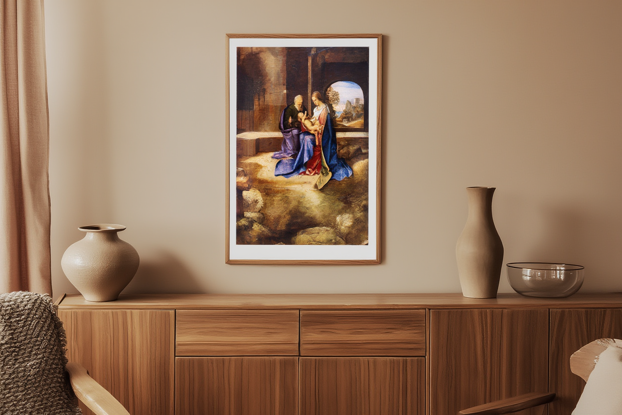 The Holy Family (Sacra Famiglia) by Giorgione (1500) – Italian Renaissance Art Print - Hakyarts