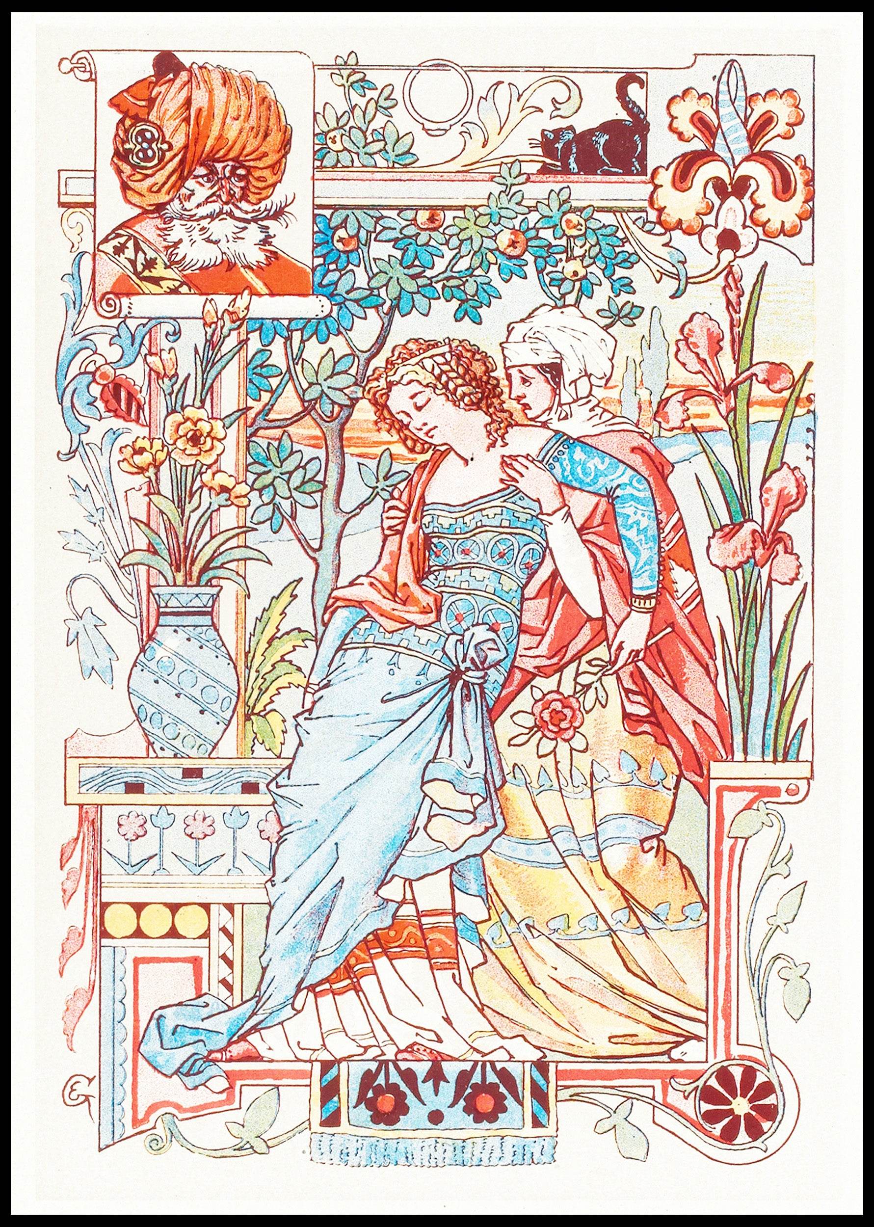 Femme assoupie dans les bras de sa servante - Hakyarts