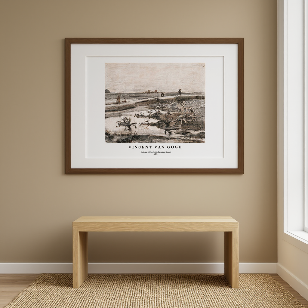 Vincent Van Gogh - Landscape with Bog Trunks Poster