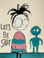 Set of 4 Cool Kids Prints – Be Brave, Be Silly, Stay Weird, Be Yourself - Hakyarts