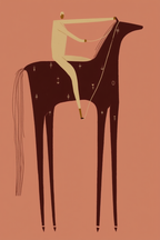 Galloping Grace – Equestrian Illustration Art Print - Hakyarts