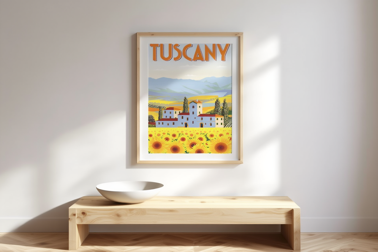 Tuscany Travel Poster