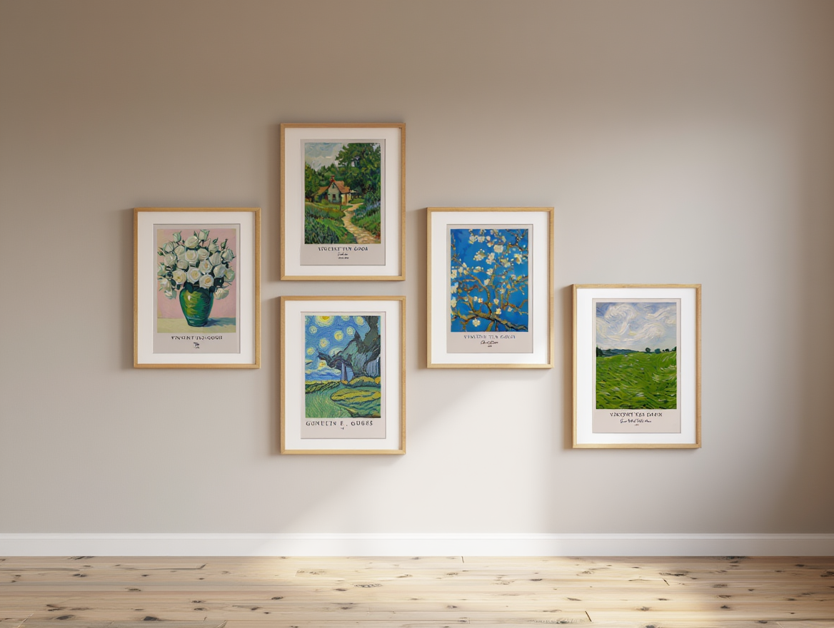 Vincent Van Gogh 4-Piece Art Prints