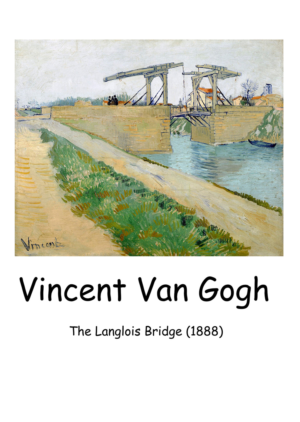 The Langlois Bridge (1888) – Vincent van Gogh Art Print | Post-Impressionist Dutch Landscape