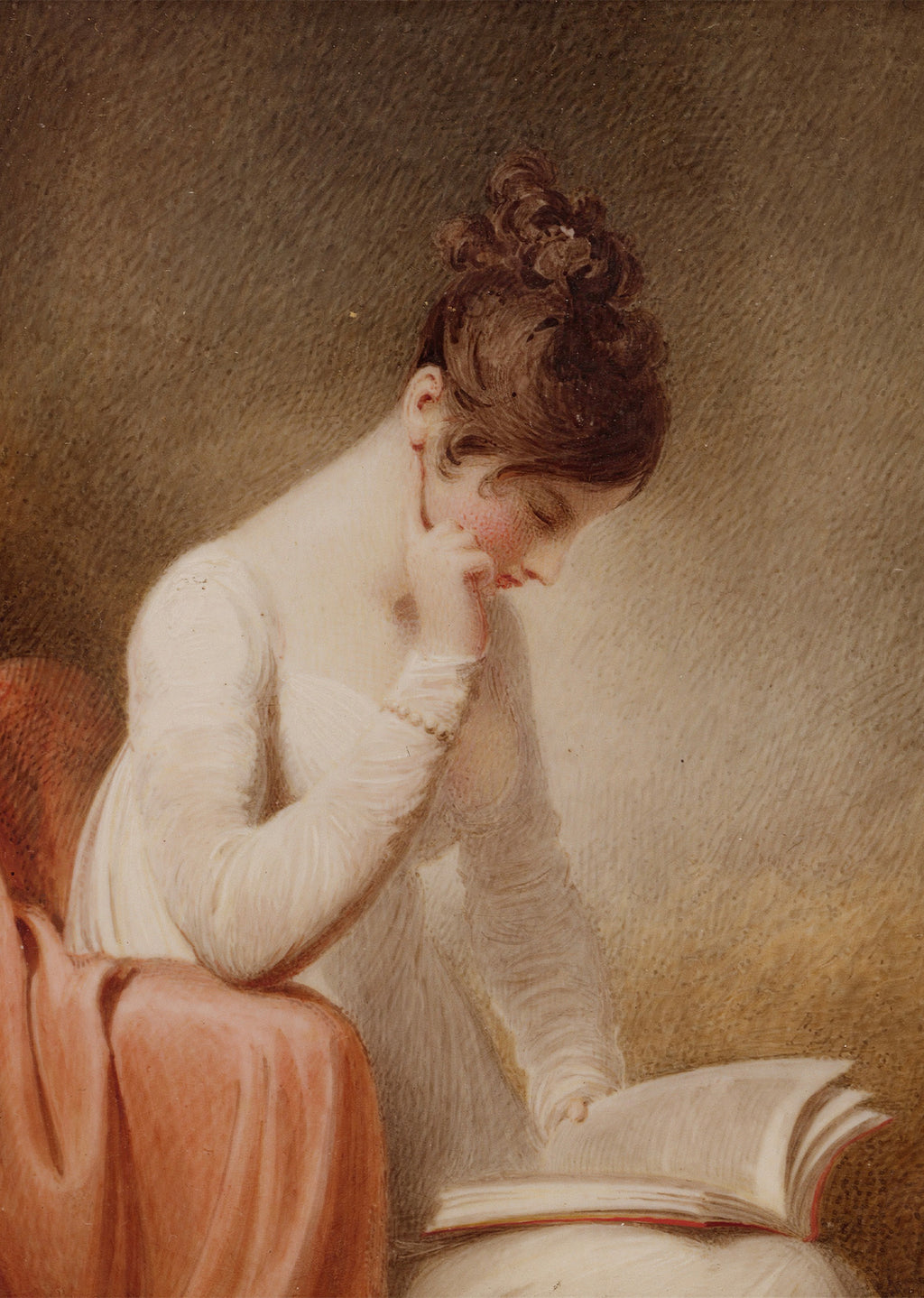 Soft Portrait in Natural Light – Gentle Vintage Art Print | Serene Wall Décor