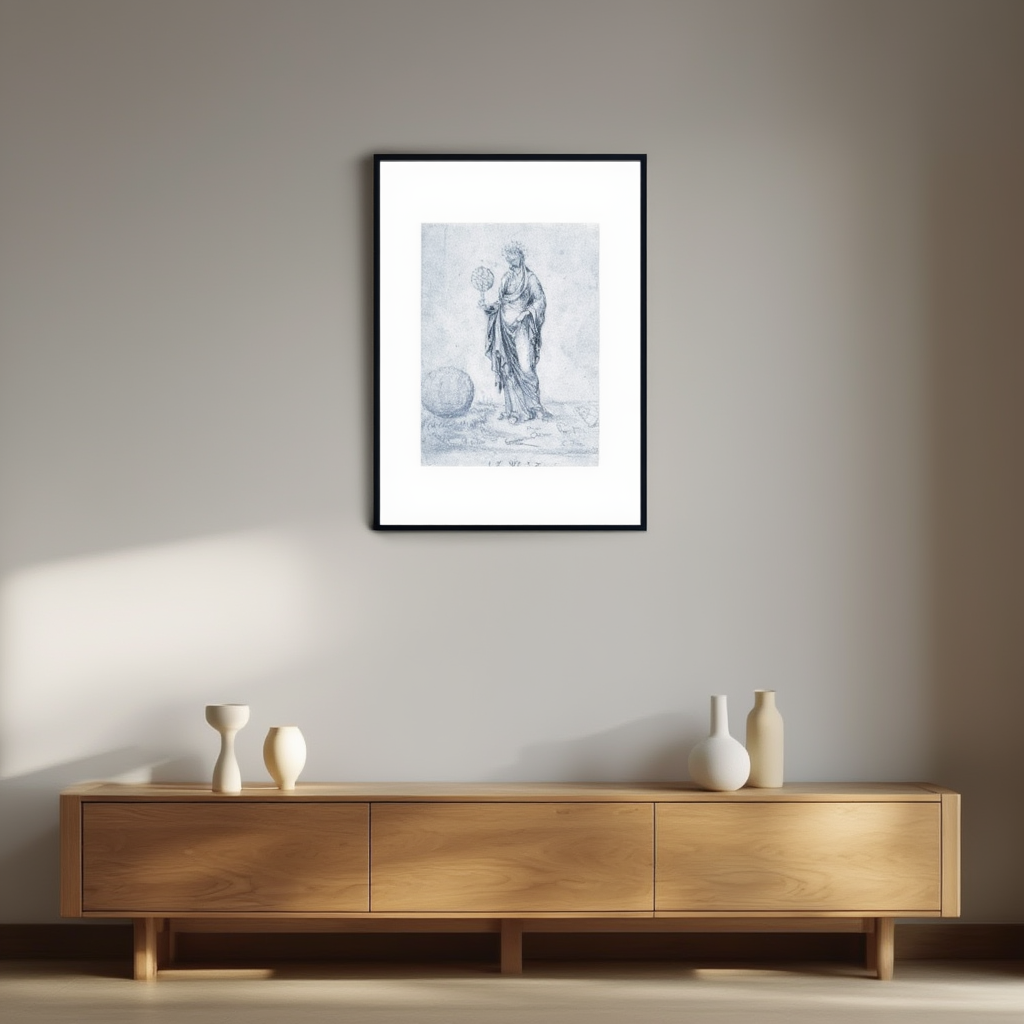 Urania – Wenzel Jamnitzer (c.1537) | Renaissance Muse of Astronomy Art Print