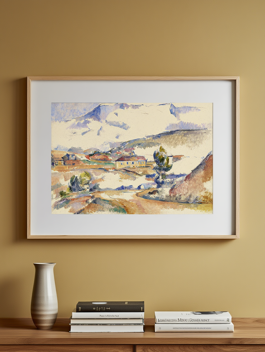 Paul Cézanne – Montagne Sainte-Victoire from near Gardanne - Iconic Post-Impressionist Art Print