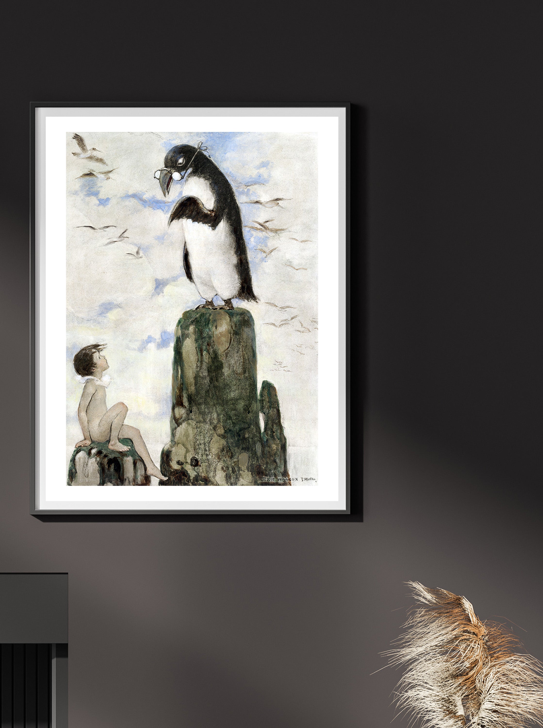 Jessie Willcox Smith – And There He Saw the Last of the Gairfowl