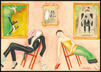 Family Idyll by Nils Dardel – Modernist Figurative Art Print - Hakyarts