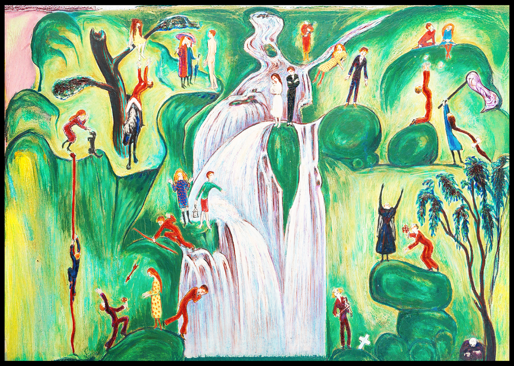 Nils Dardel - The Waterfall