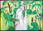 The Waterfall by Nils Dardel – Modernist Landscape Art Print - Hakyarts