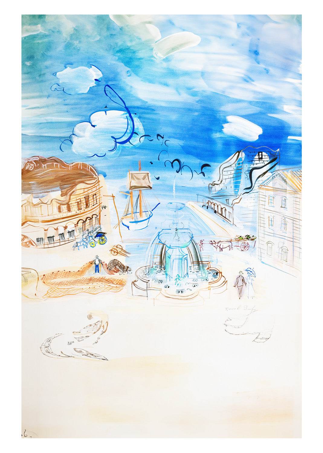 Composition au Port et à la Fontaine - Hakyarts