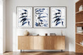 Abstract Floral Shapes Posters Trio Pack - Hakyarts