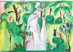 The Waterfall by Nils Dardel – Modernist Landscape Art Print - Hakyarts