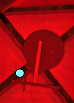 Set of 3 Moholy-Nagy & El Lissitzky Composition Prints – Red, Black & Grey Modernist Wall Art - Hakyarts