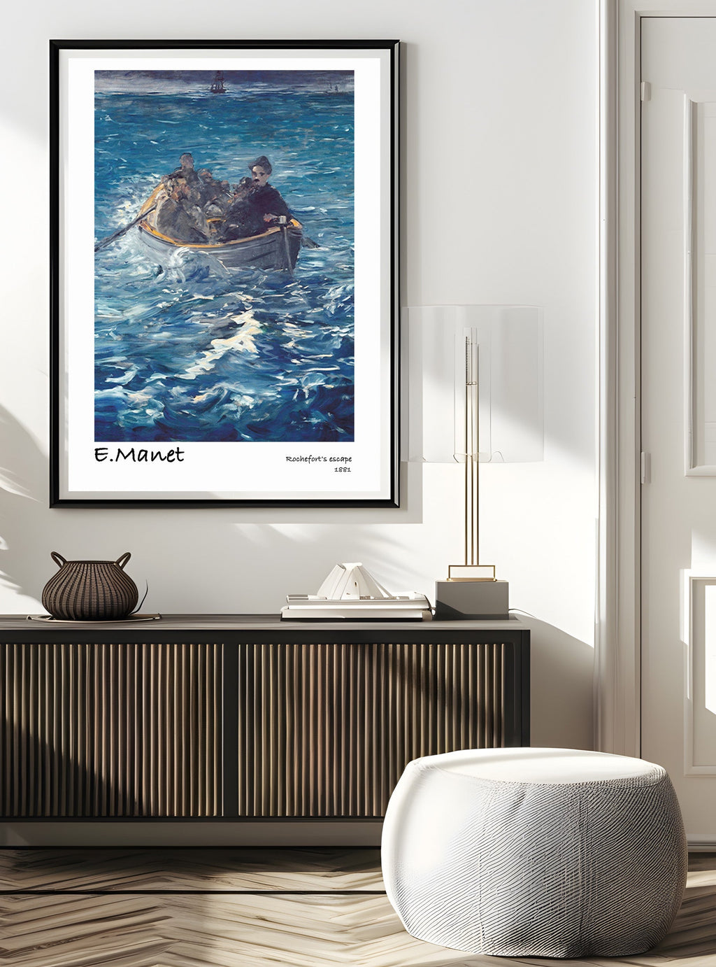 Édouard Manet - Rochefort's escape poster