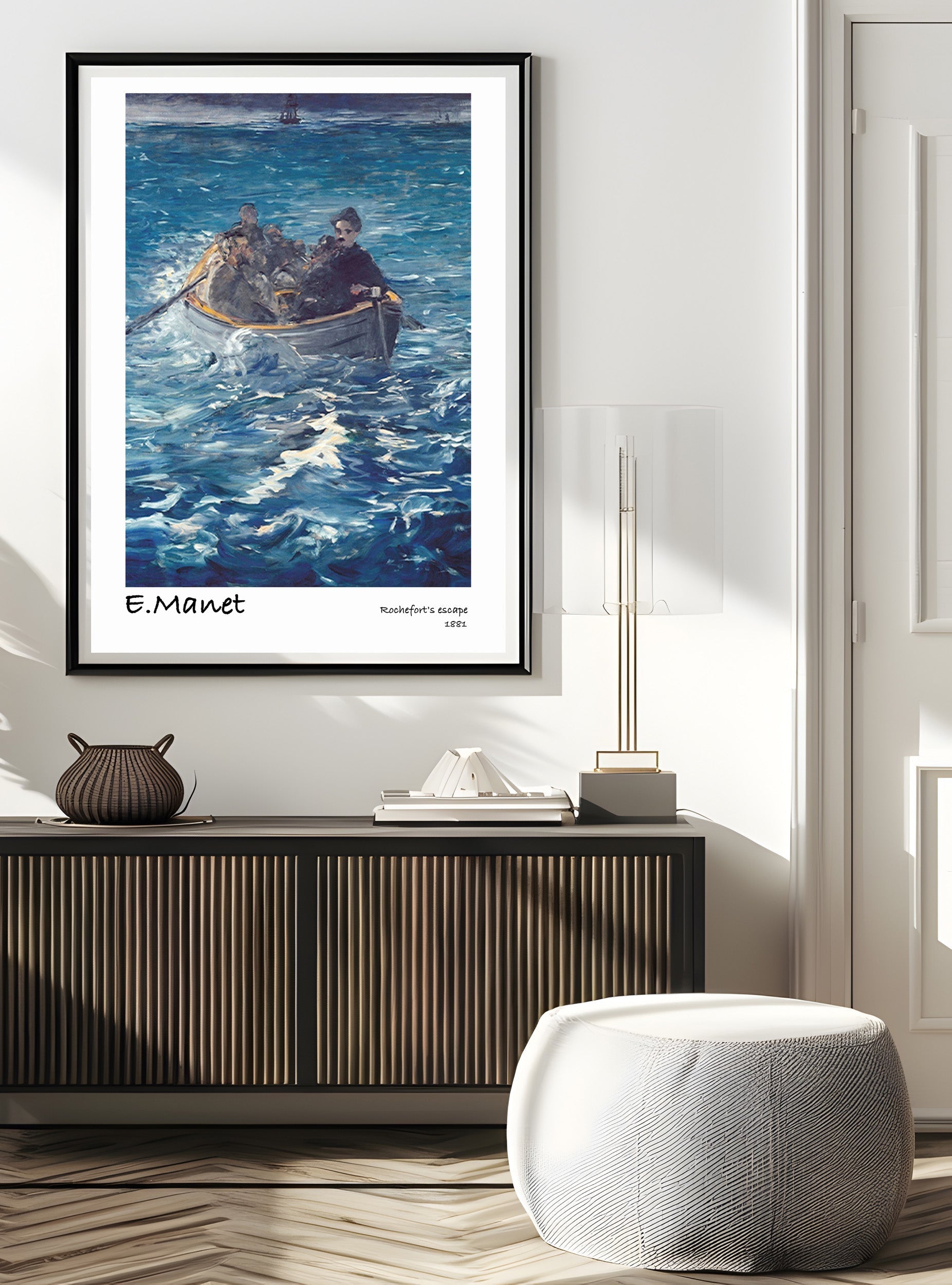 Édouard Manet - Rochefort's escape poster