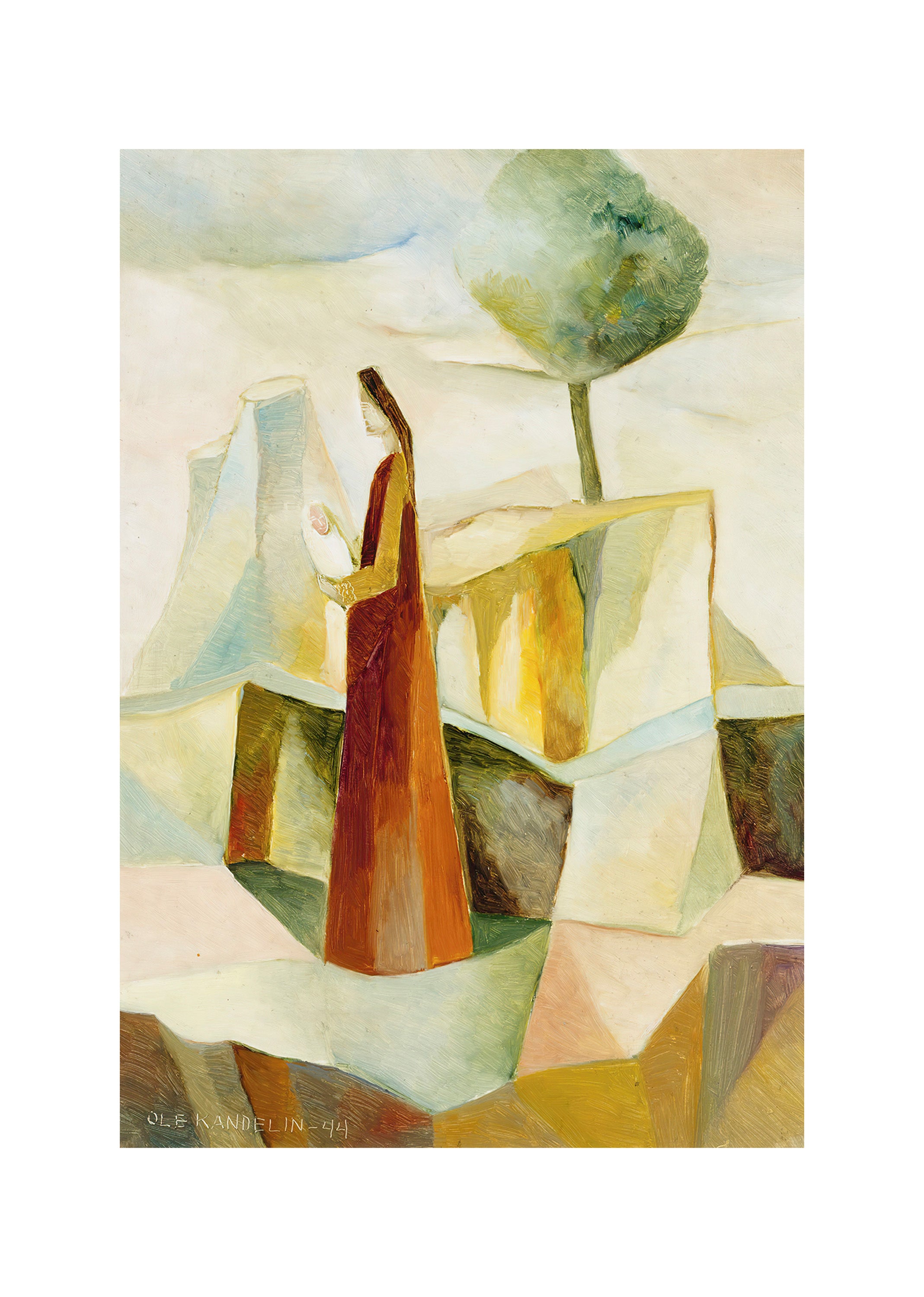 Abstract Colourful Art Print – Modern Vibrant Wall Art Poster