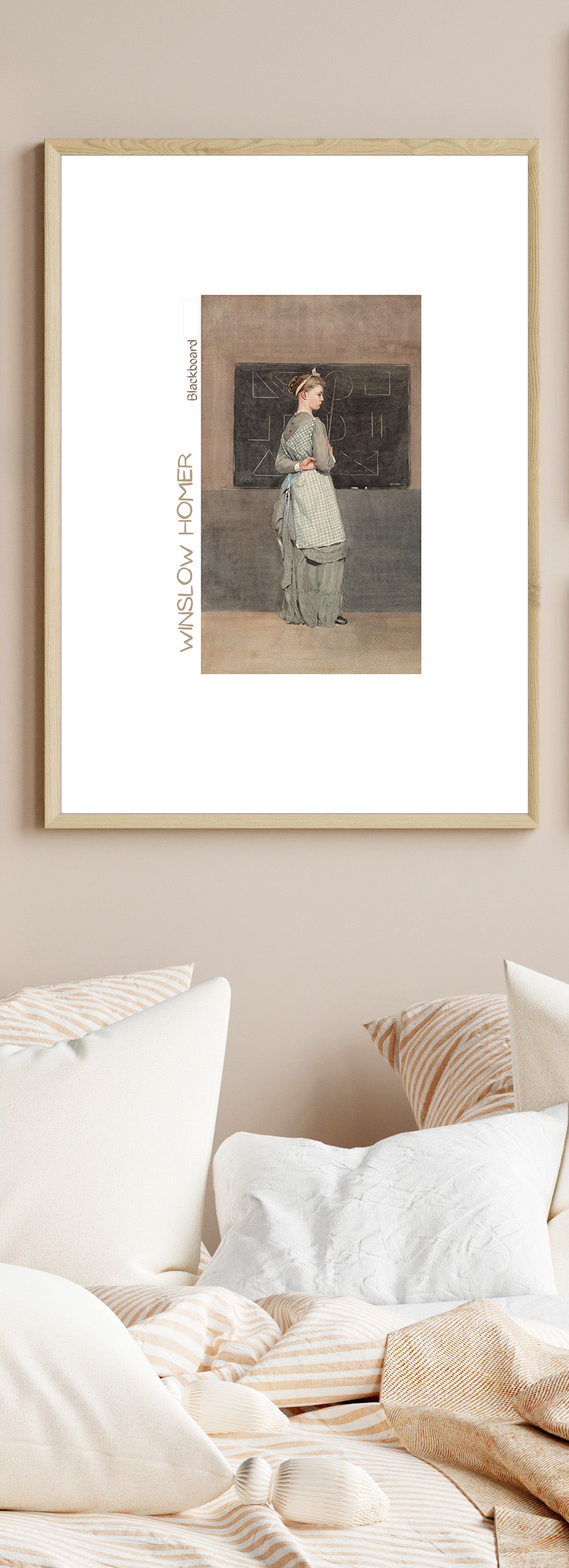 The Blackboard – Winslow Homer Art Print | 19th Century American Realism Wall Art