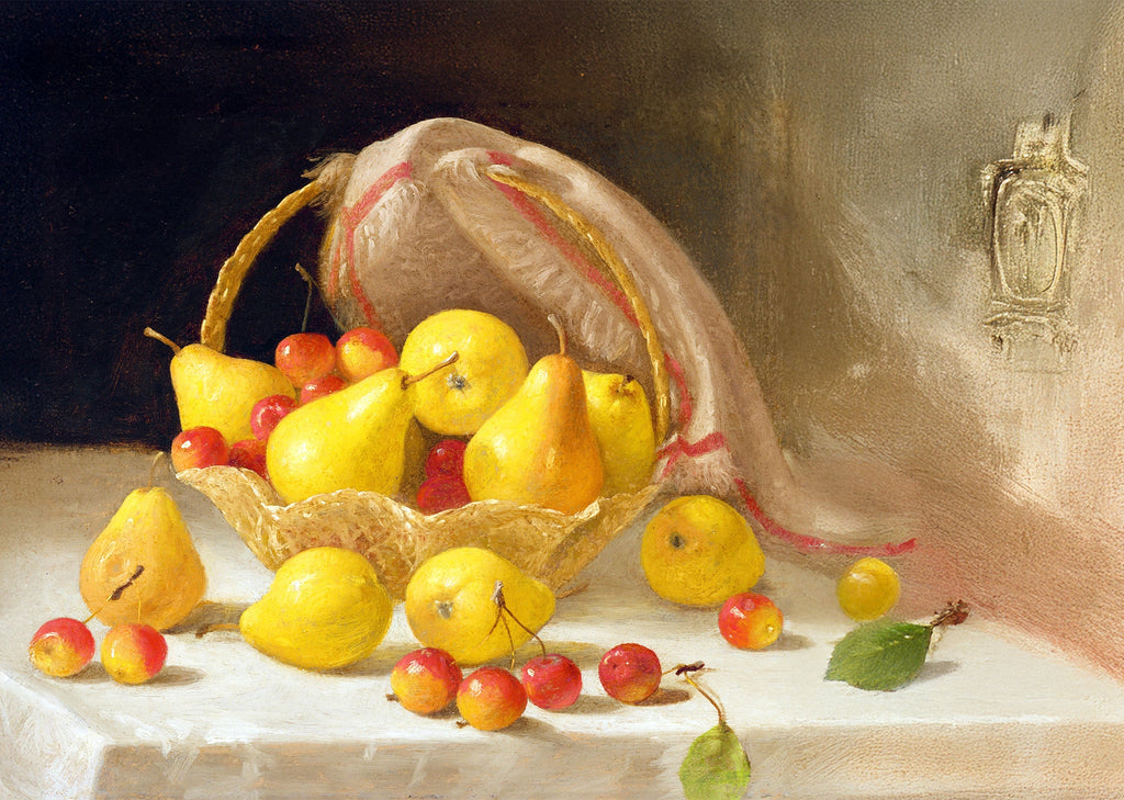 Basket of Pears and Crabapples