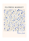 Flower Market Venice Modern Minimalist Wall Art Print