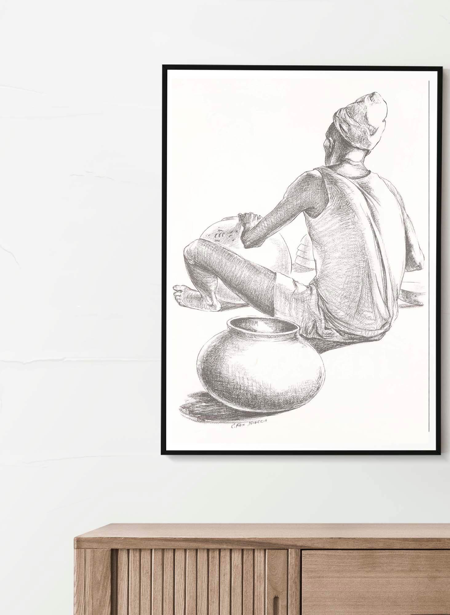 Elton Fax - West Africa Vignettes Pl.01 Poster - Hakyarts