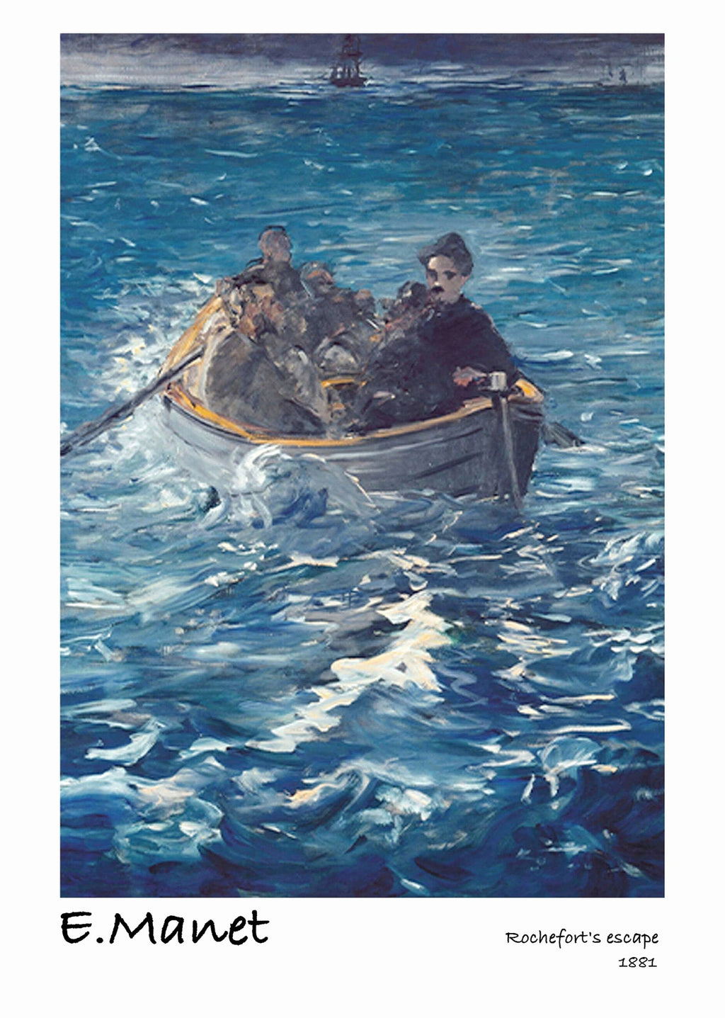 Édouard Manet - Rochefort's escape poster