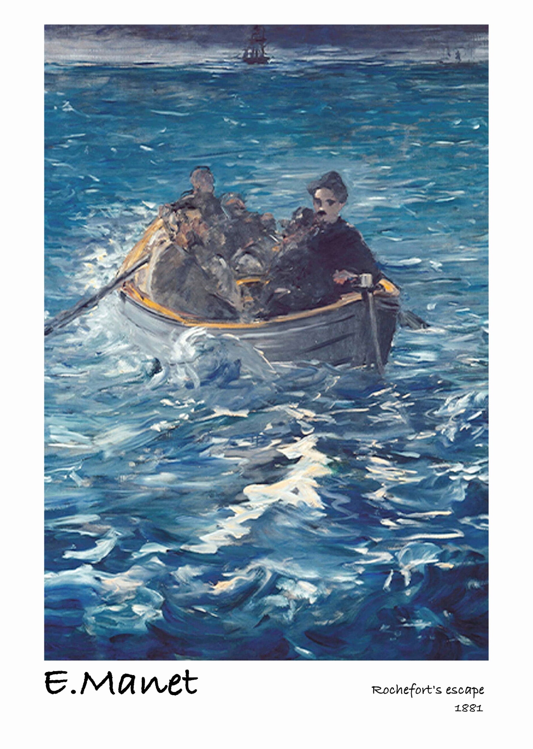 Édouard Manet - Rochefort's escape poster