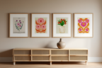 Blooming Botanicals – 6 Floral Prints | Mix & Match Wall Art Collection - Hakyarts