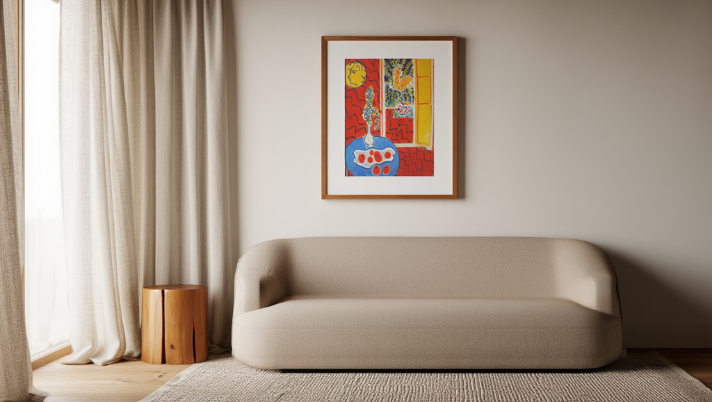 Henri Matisse Poster – Red Interior, Still Life on a Blue Table – Modern Art Print Wall Decor