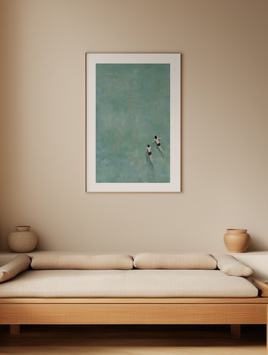 Summer Swims — Modern Wall Art Print