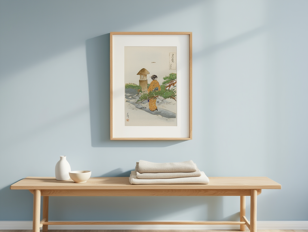 Full Moon and Pine Tree by Ogata Gekko – Japanese Ukiyo-e Art Print