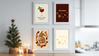 Festive Cheer – 4 Christmas Prints - Hakyarts
