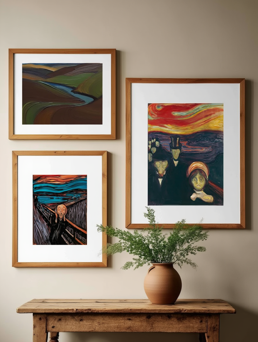 Edvard Munch – Iconic Expressions | 3 Prints Mix & Match
