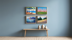 Henri‑Edmond Cross – Sunlit Harmony Quartet - 4 Prints Mix & Match