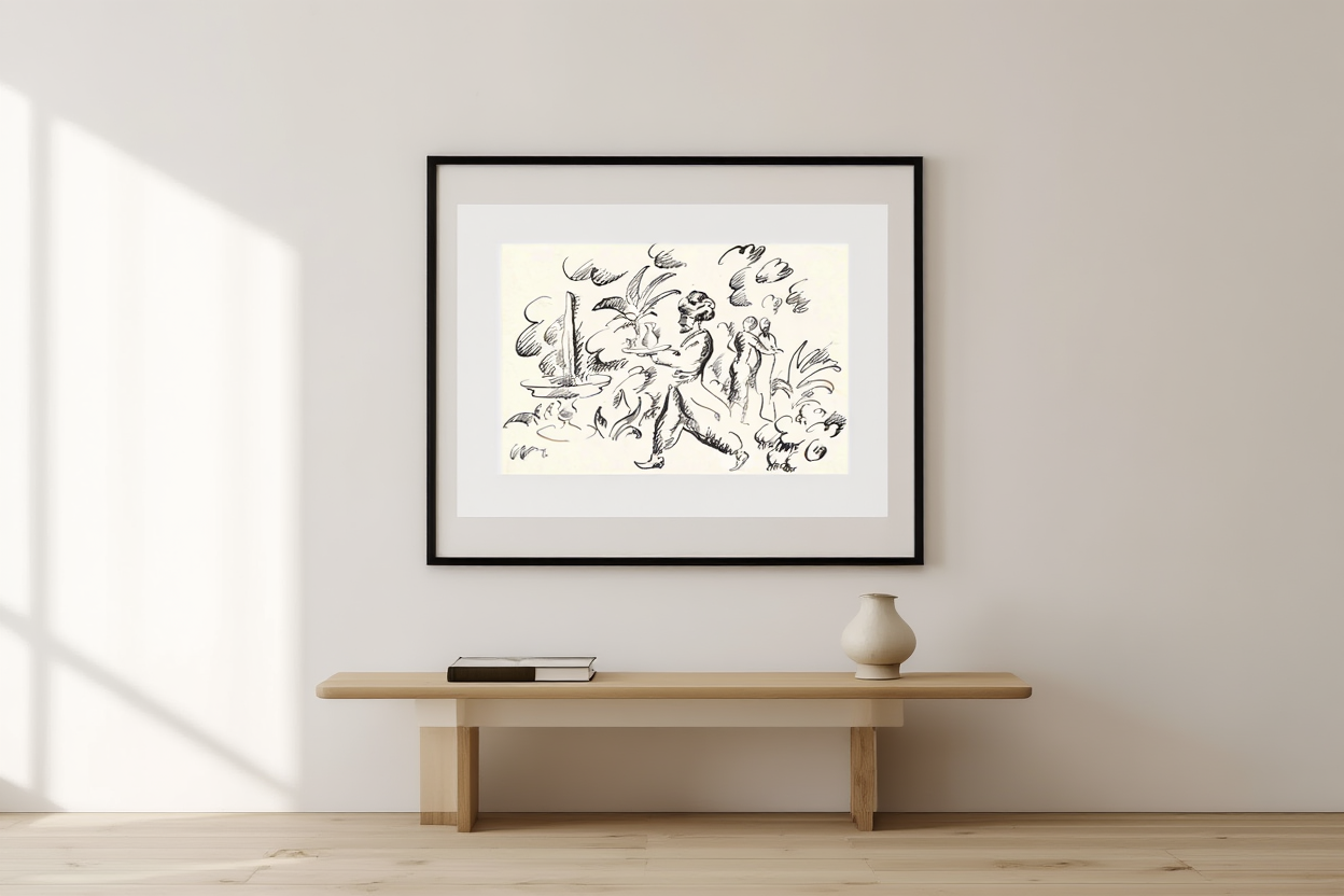 August Macke - Scene from 1001 Nights