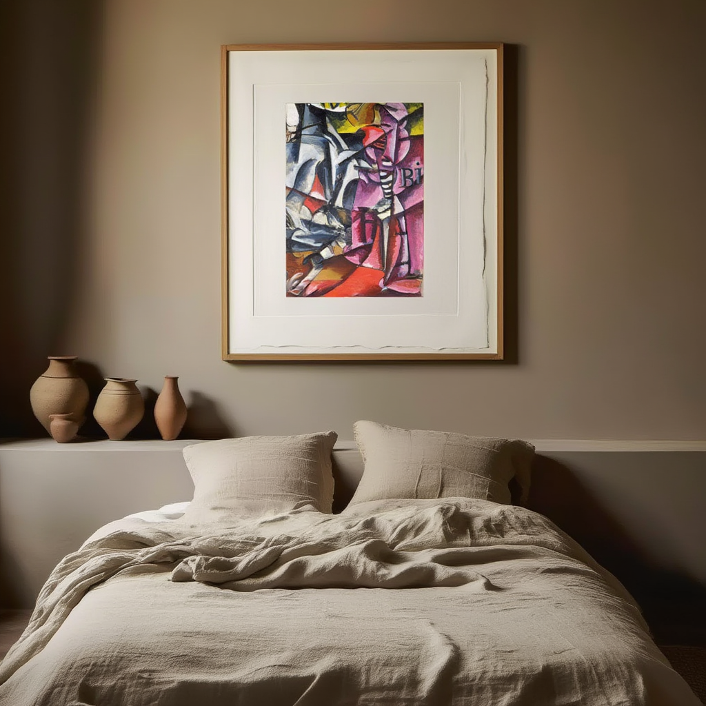 Sans titre par Lyubov Popova – Impression d’art cubo-futuriste russe vintage