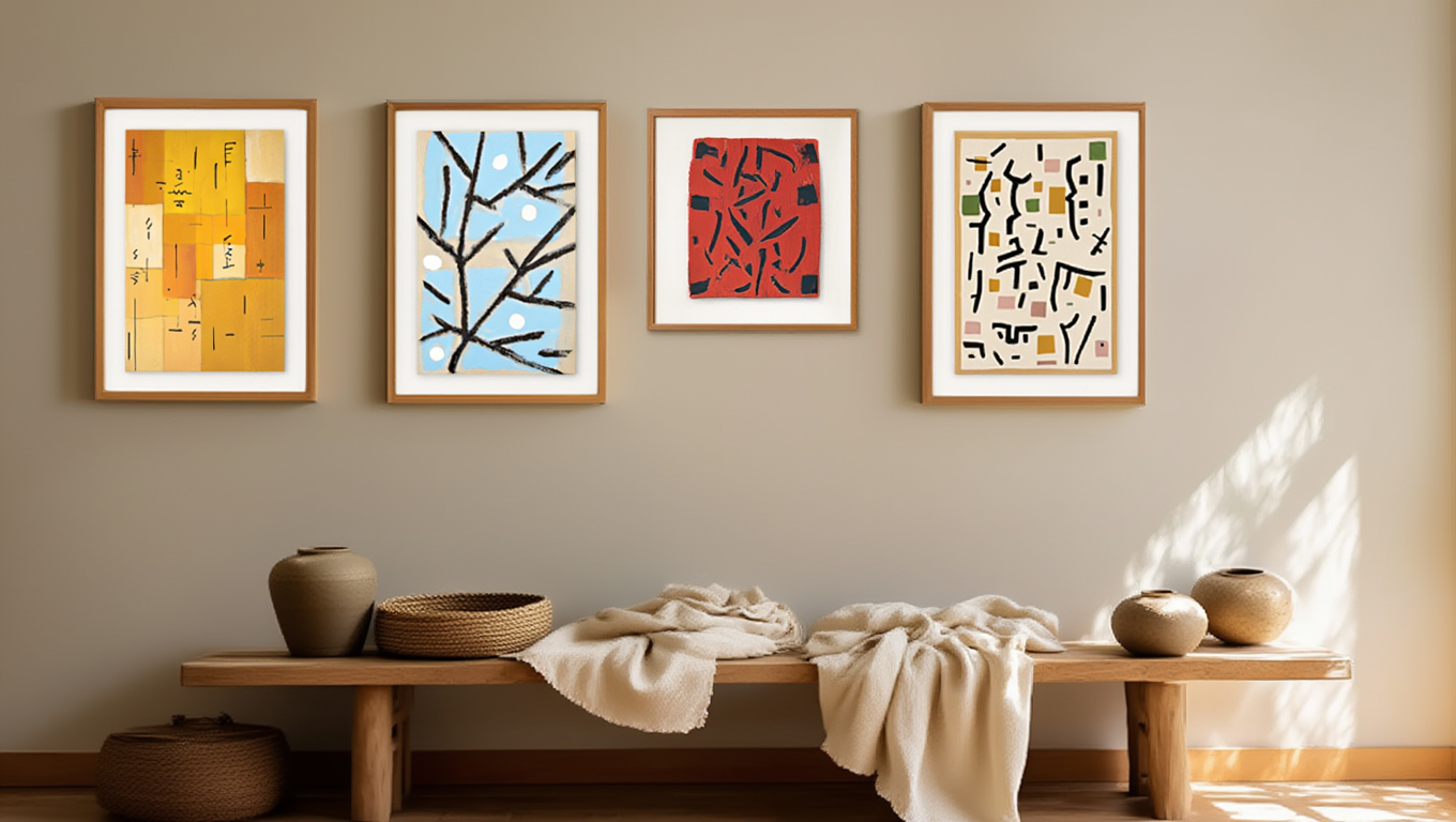 Paul Klee – Geometric Whimsy Quartet