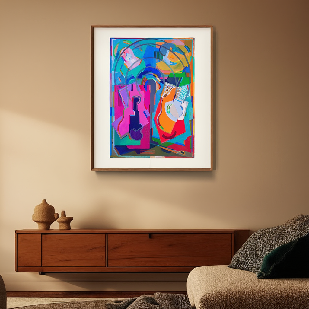 Composition rythmique, quatre éléments by Albert Gleizes (1924–1925) – Cubist Abstract Art Print