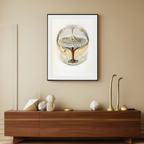 The Mundane Tree (Yggdrasil) – Oluf Olufsen Bagge (1847) | Mythological Figurative Art Print
