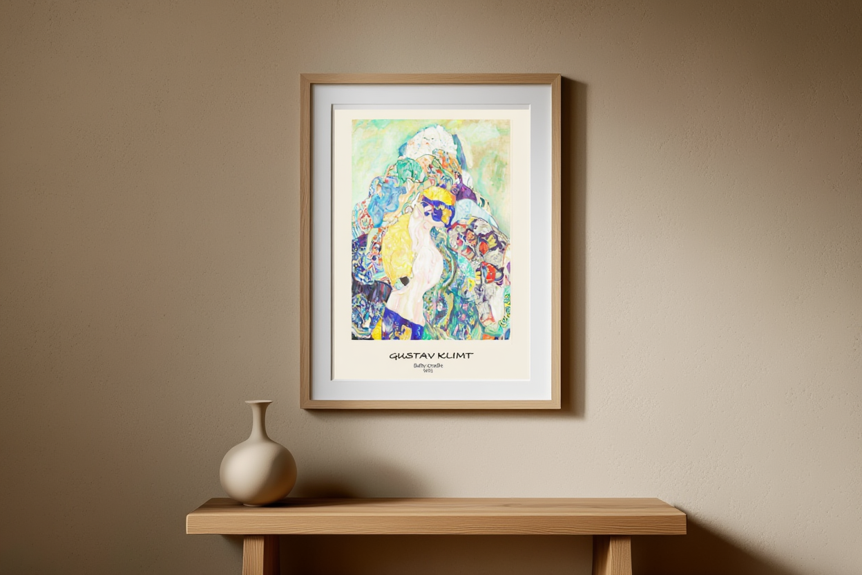 Gustav Klimt - Baby Cradle Poster