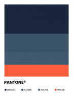 Minimalist Art Print – Pantone Inspired Sheet Color Guide