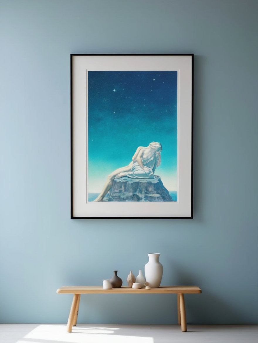 L’oubli des Passions by Jean Delville – Vintage Figurative Wall Art Print - Hakyarts