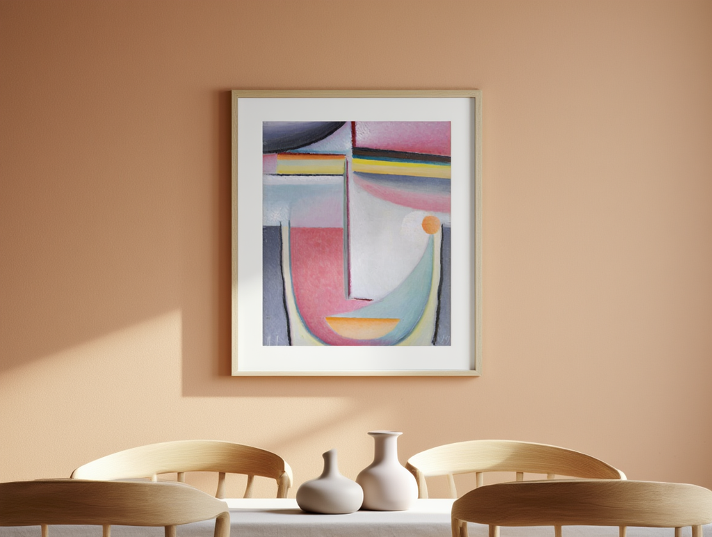 Alexej von Jawlensky - Abstract Head Symphony in Pink Poster