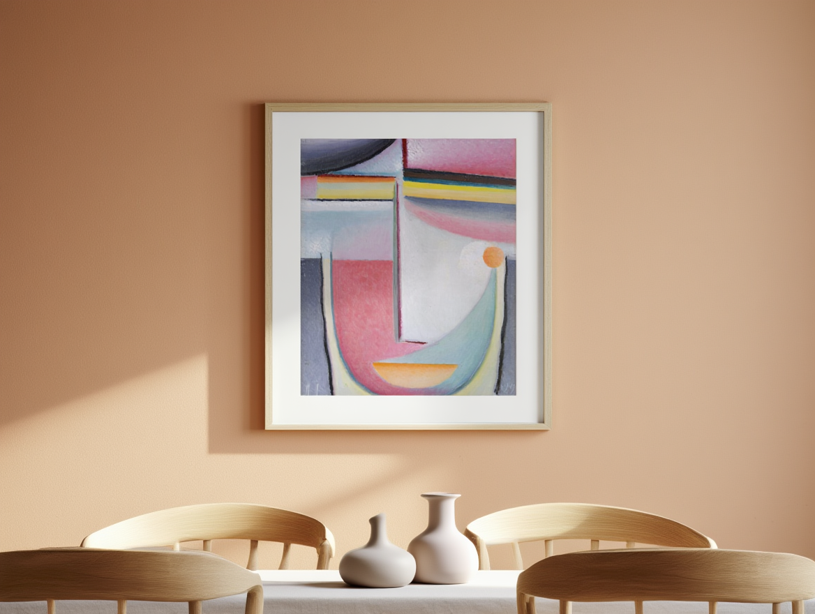 Alexej von Jawlensky - Abstract Head Symphony in Pink Poster