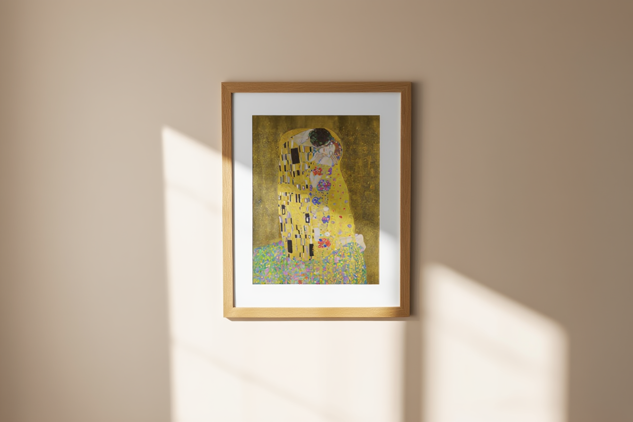 Gustav Klimt – The Kiss Print (1907-1908) – Iconic Symbolist Art Poster